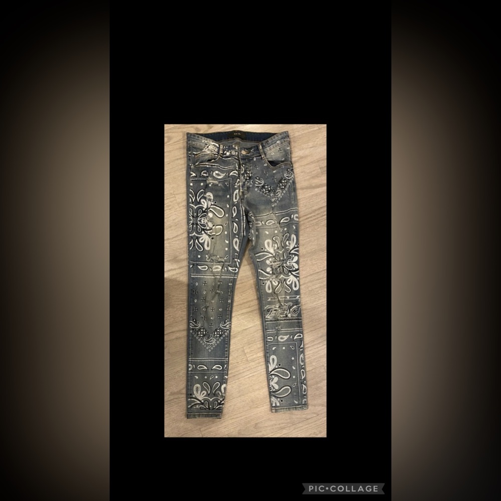 Amiri bandana print Jeans